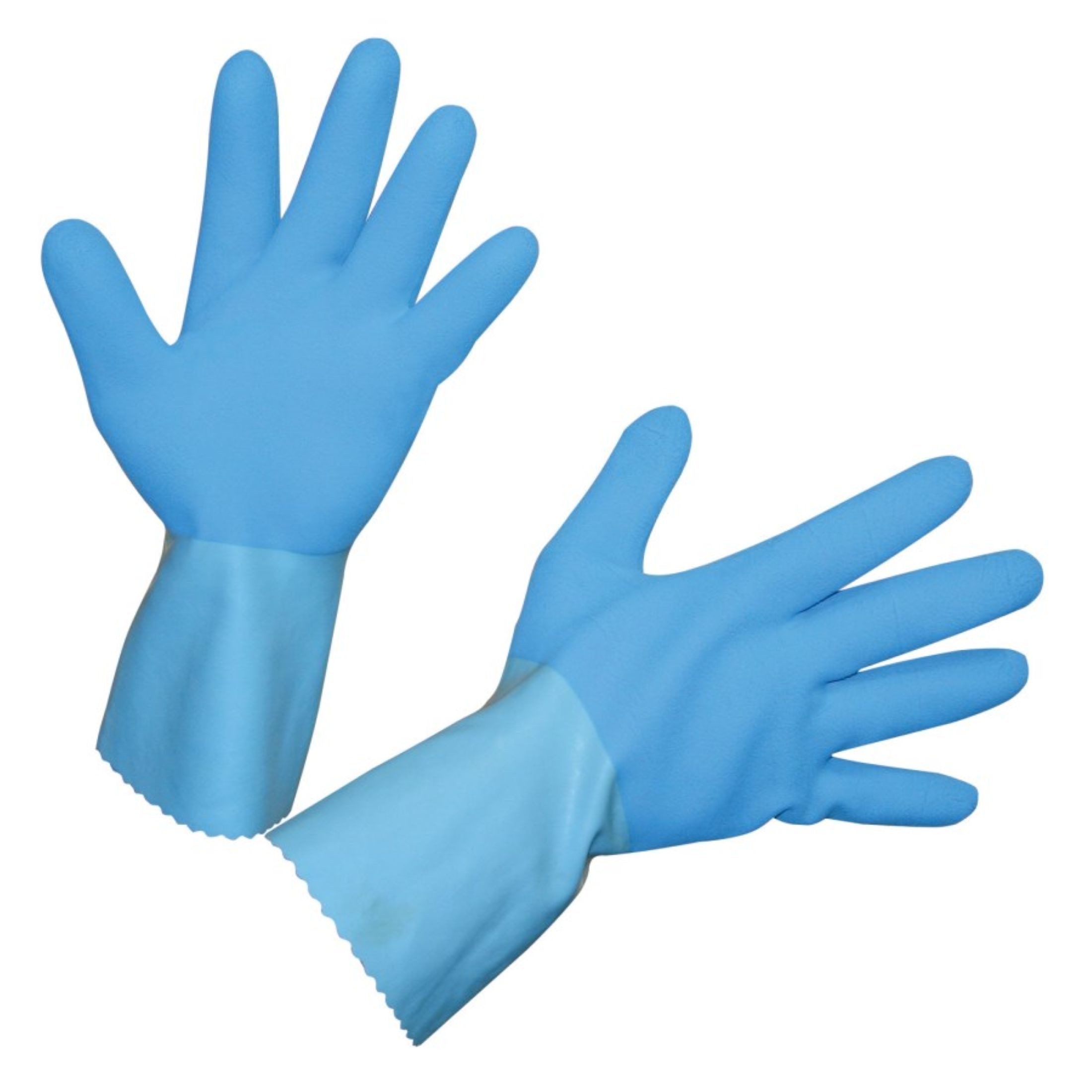 Kerbl Arbeitshandschuhe Kerbl 297256 Latexhandschuh FleTex blau gerauht Größe 8 Handschuhe