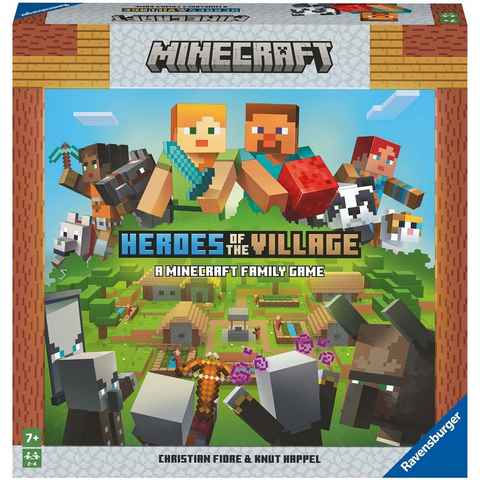 Ravensburger Spiel, Gesellschaftsspiel Minecraft Heroes of the Village, Made in Europe, FSC® - schützt Wald - weltweit