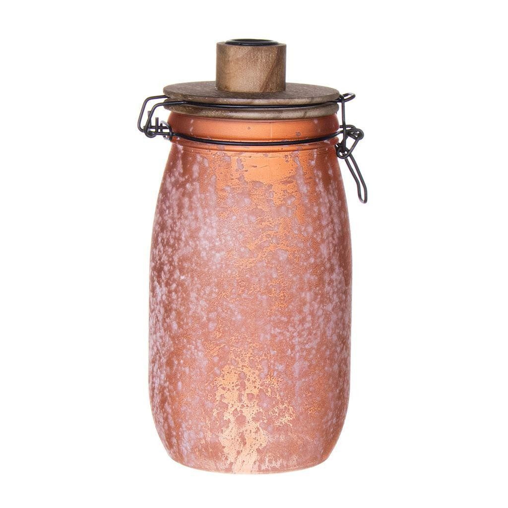 INNA-Glas Kerzenhalter Teelichthalter ANNEDORE, Bügelglas, Fros