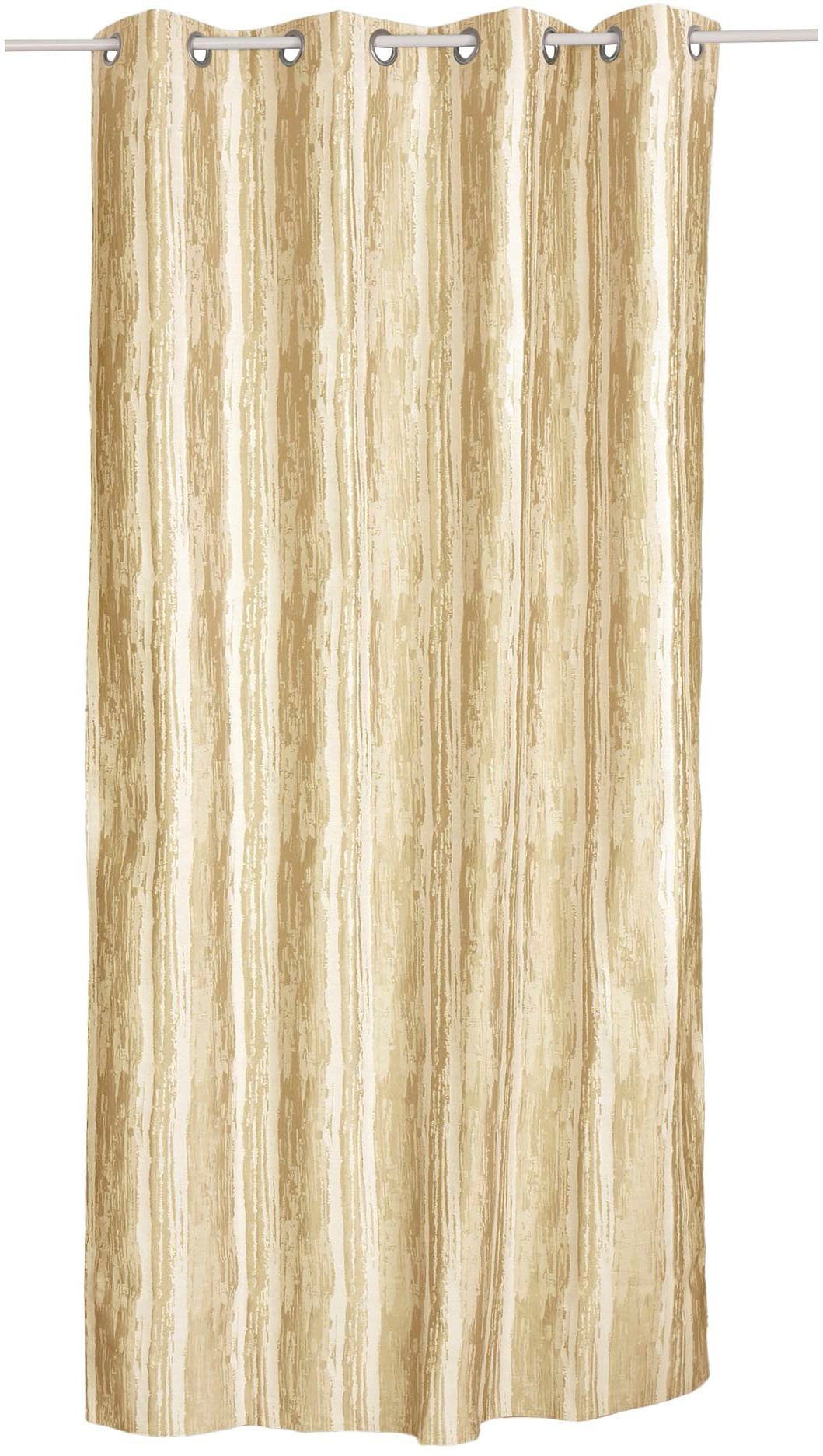 verschiedene Jacquard (1 blickdicht, Yuki, Vorhang beige Blickdicht, St), Größen Ösen Leonique,