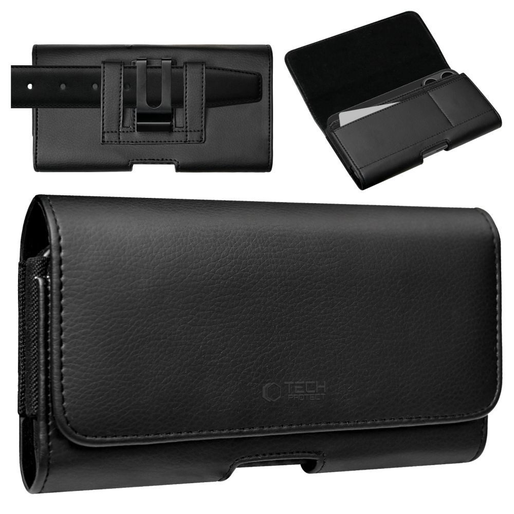TECH PROTECT Handyhülle SM80 Handyholster kompatibel mit Smartphones 5,8–6,8" schwarz 6,8 Zoll, Holster mit vielseitigen Tragemöglichkeiten – Bild 2 von 4
