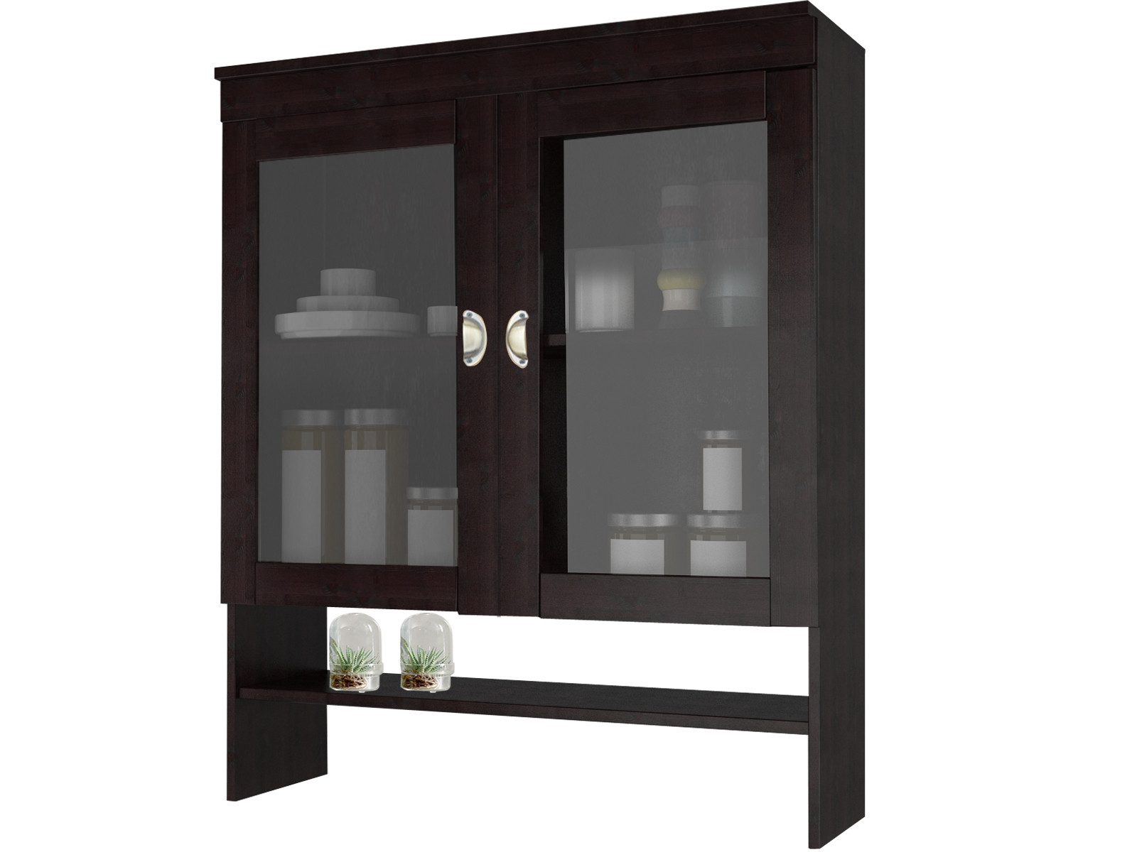 loft24 Buffetaufsatz Tyler, aus FSC®-zertifizierter Kiefer mit Glastüren, Breite 100 cm