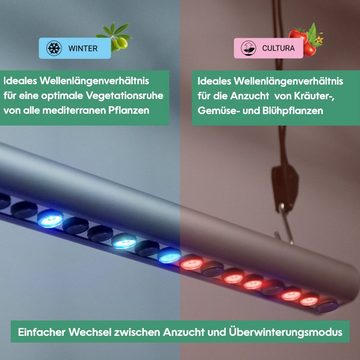 PARUS Pflanzenlampe Cultur, Winter, LED integriert, GrowLight Quattro - Parus by Venso LED Pflanzenlampe 35W, Anzuchtlampe