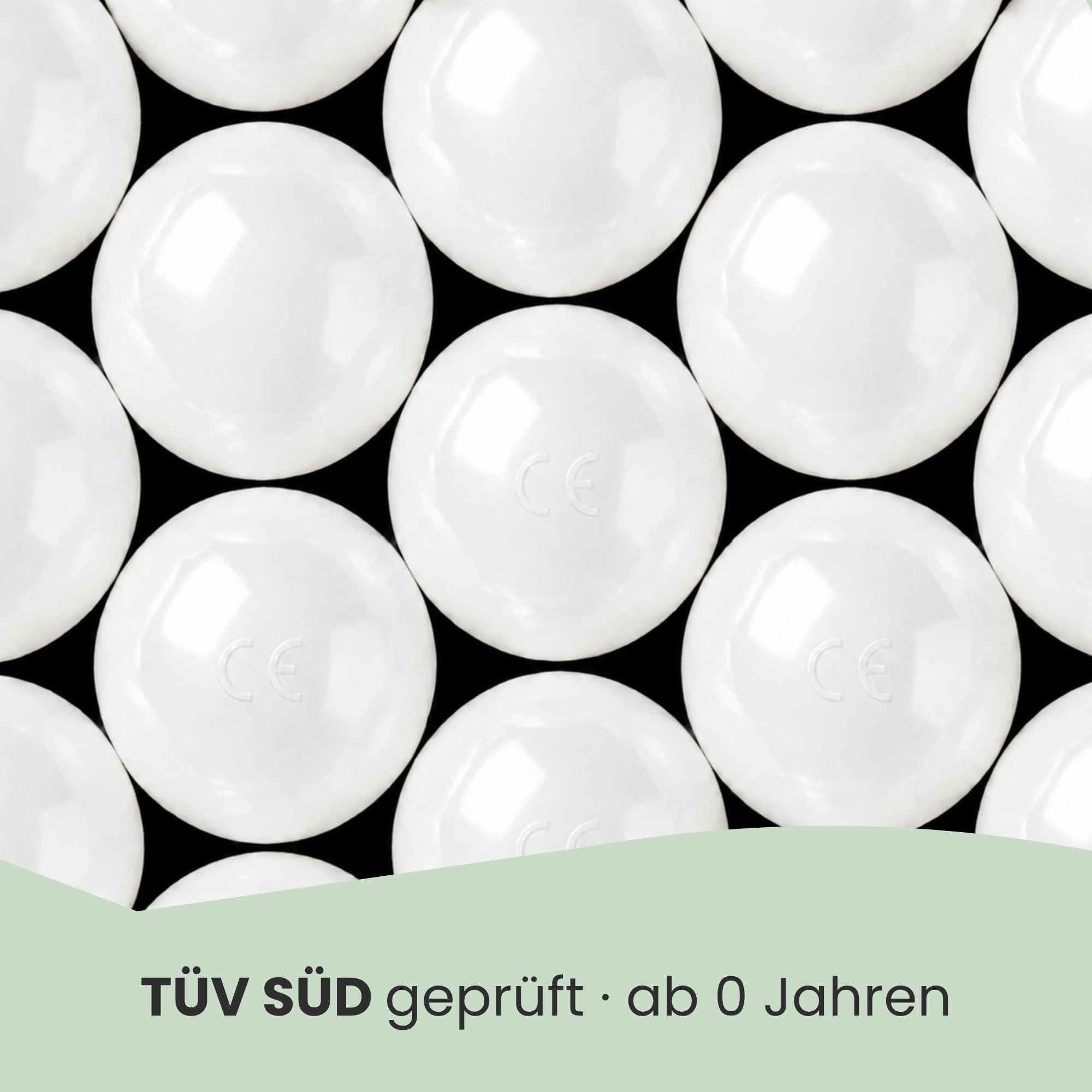 LittleTom Bällebad-Bälle Baby - 50 Bunte Bälle fürs Bällebad - Geprüfte Spielbälle für Kinder (50-St), Ab dem 1. Tag: Babybälle zum Greifen - Plastikbälle für den Bällepool