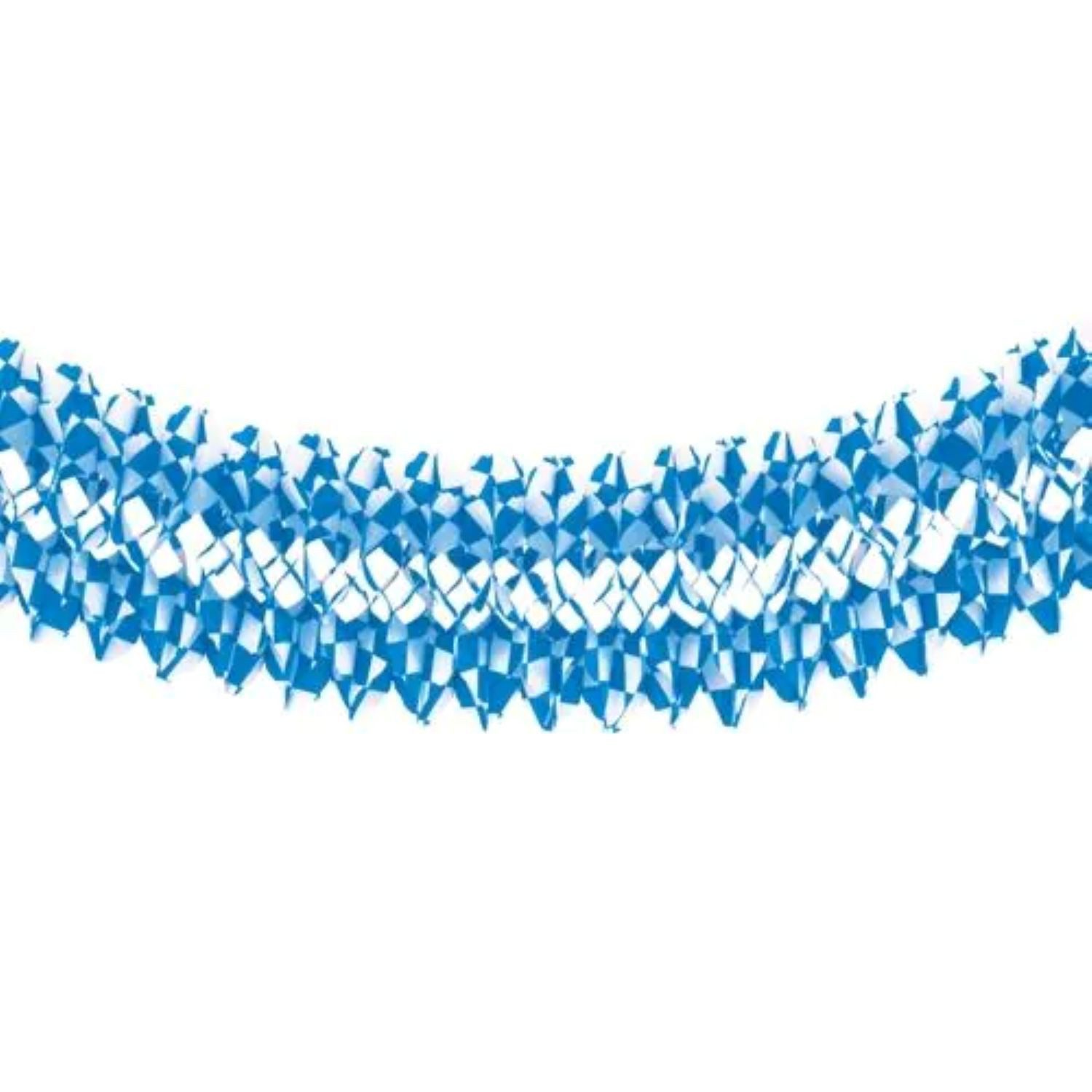 PAPSTAR GmbH Hängedekoration Girlande 'Bayrisch Blau' Ø 25cm · 10 m, Schwer en