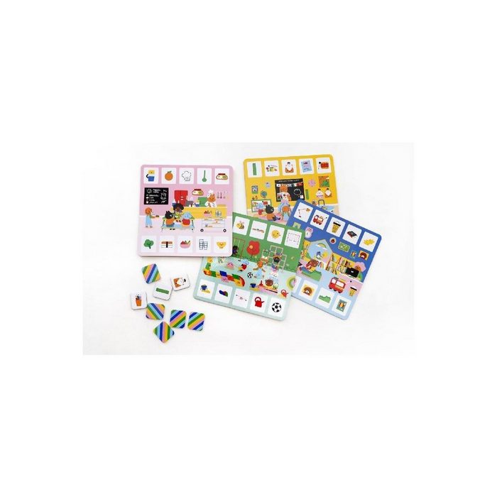 Laurence King Spiel 442095 - Mein erstes Bingo: In der Schule - Brettspiel ... PY9990