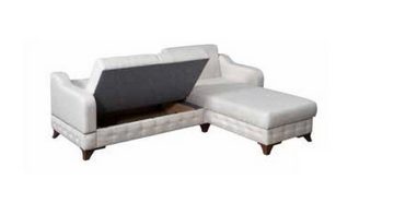 JVmoebel Ecksofa Luxuriöses Wohnzimmersofa Sofa L-Form Modern Bequem in Bleach Neu, 2 Teile, Made in Europa
