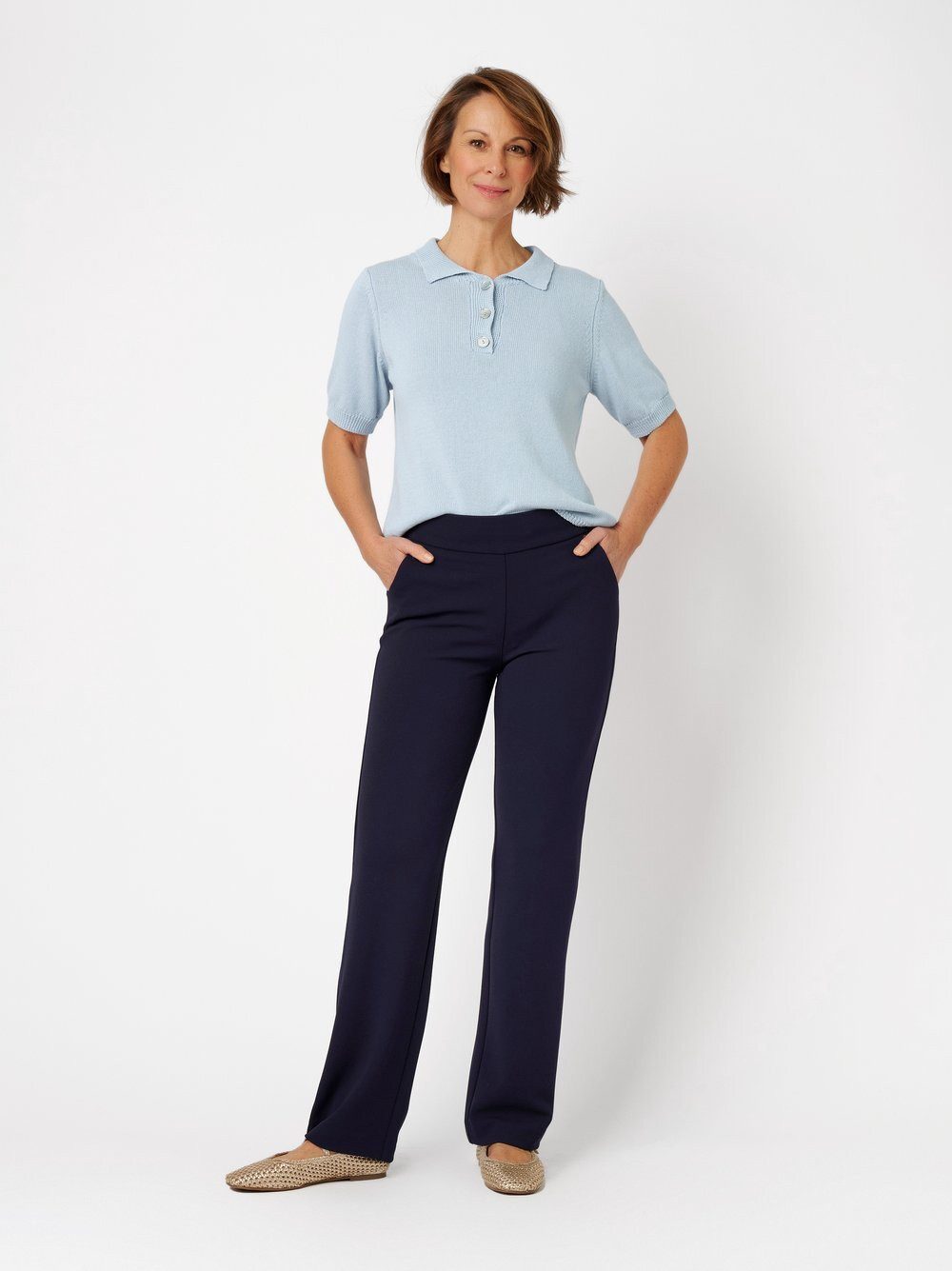 Relaxed by TONI Palazzohose Scarlet Wide mit entspanntem Beinverlauf