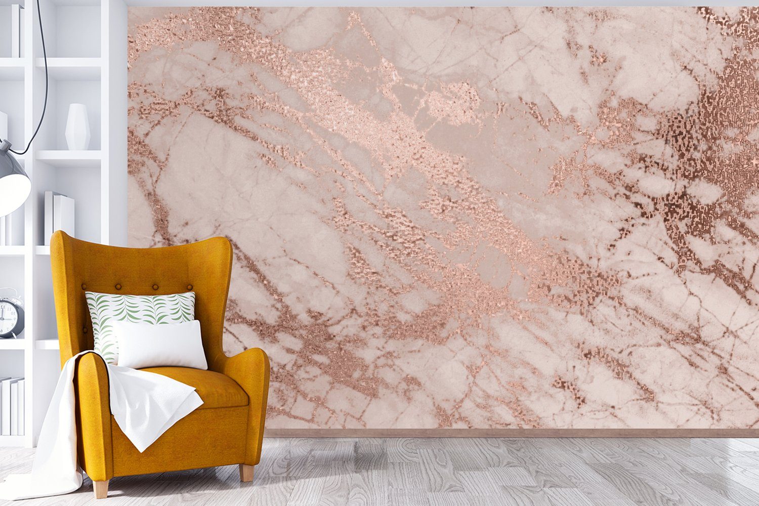 MuchoWow Fototapete Marmor - Rosa - günstig online kaufen