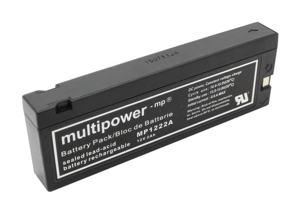 Multipower Multipower MP1222A 12V LC-SA122R3BG AGM ersetzt Blei Bleiakku G Akku 2,2Ah