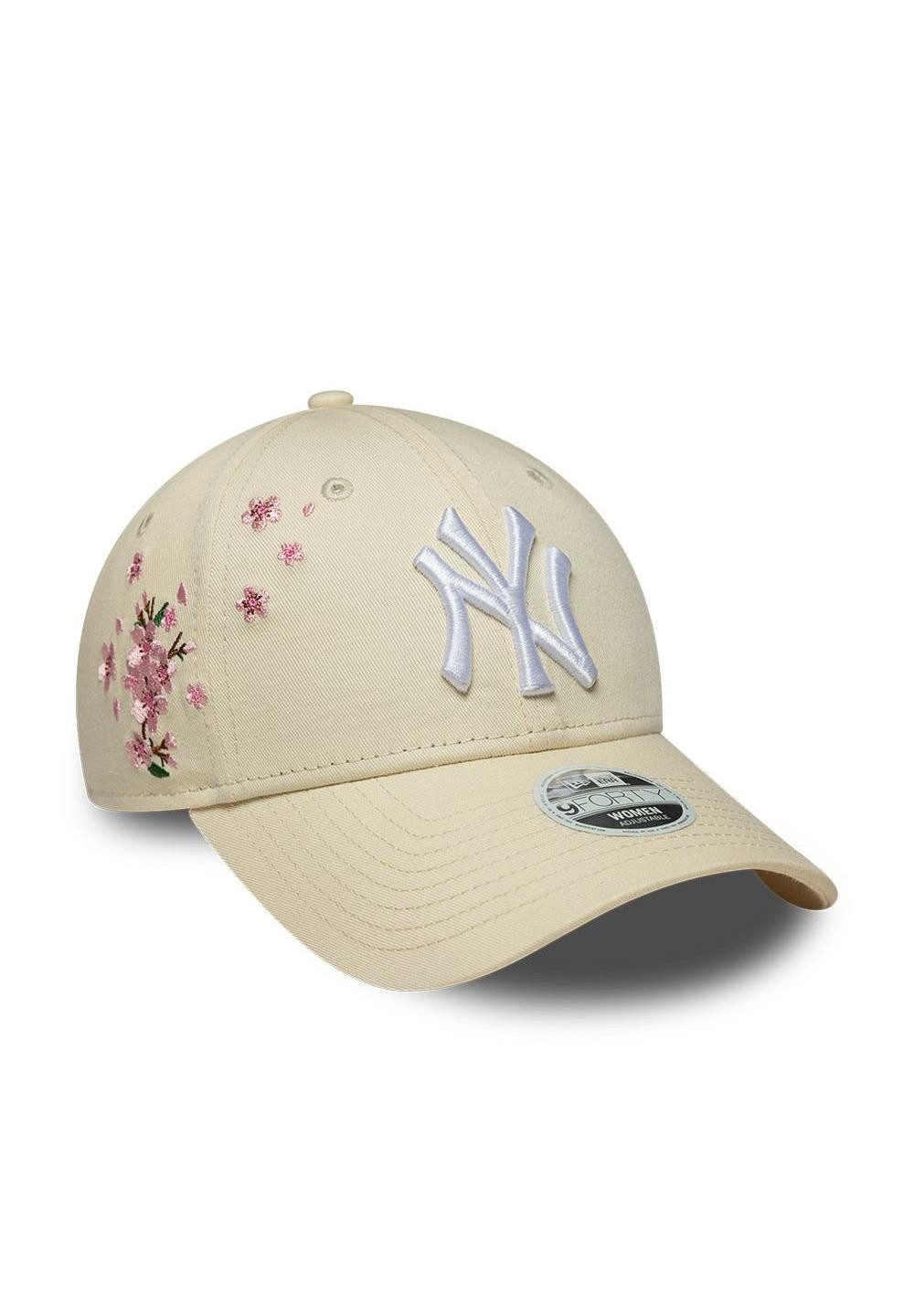 New Era Baseball Cap New York Yankees New Era MLB Floral Icon 9Forty Women Cap Beige (1-St)