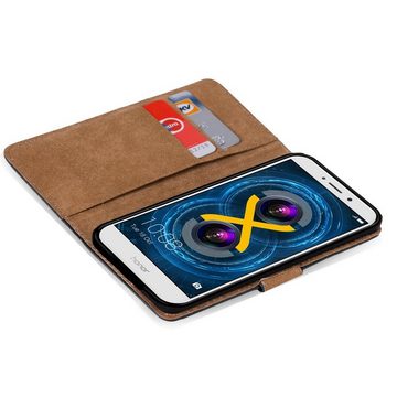 CoolGadget Handyhülle Book Case Handy Tasche für Honor 6X 5,5 Zoll, Hülle Klapphülle Flip Cover Etui Schutzhülle stoßfest