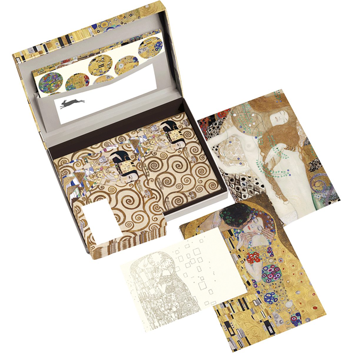 Thumbnail - Briefpapier Gustav Klimt: Letter Writing Set / Briefpapier Set / Set de Corresp