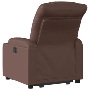 vidaXL Sessel Relaxsessel mit Aufstehhilfe Braun Kunstleder (1-St)