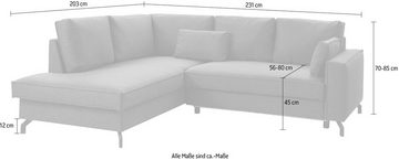exxpo - sofa fashion Ecksofa Daytona, L-Form, wahlweise mit Bettfunktion und Bettkasten