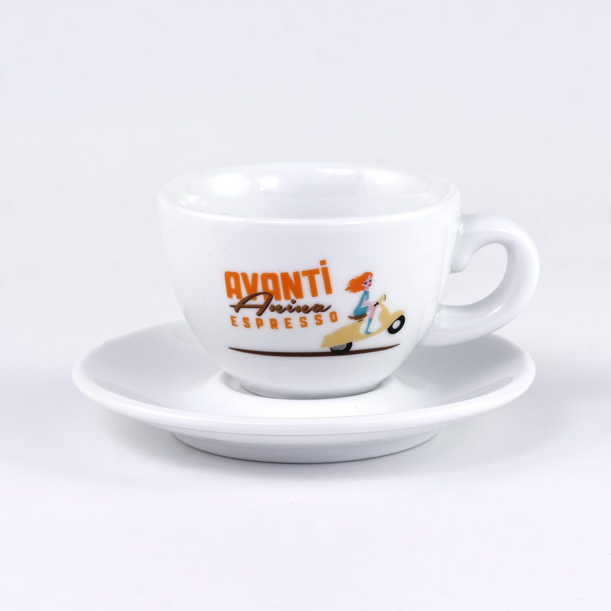 LK Trend & Style Tasse AVANTI Doppiotasse - 2er Set, Porzellan, dickwandig und äußerst robust verarbeitet