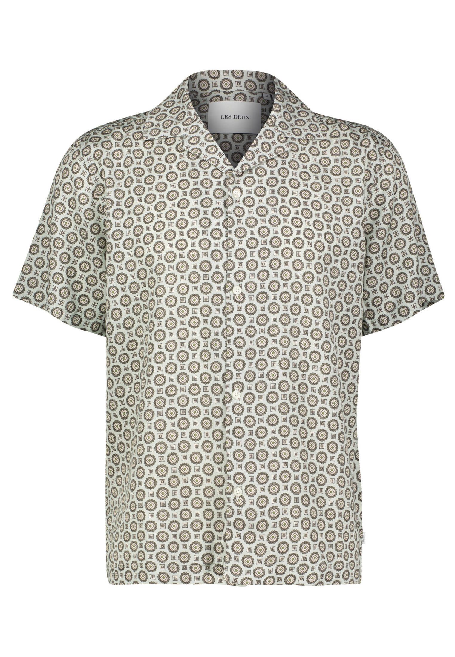 Les Deux Langarmhemd Herren Freizeithemd FOULARD AOP Loose Fit (1-tlg)