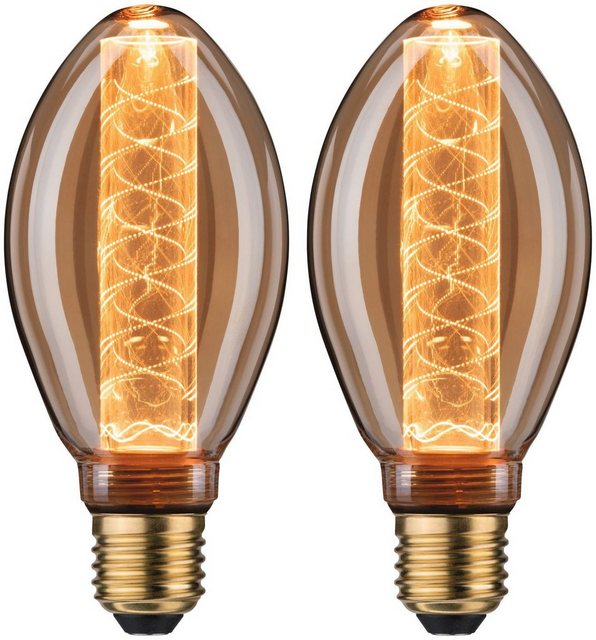 Paulmann »2er Pack 4W Inner Glow spirale E27 goldlicht 1800K« LED-Leuchtmittel, E27, 2 Stück, Extra-Warmweiß-Otto