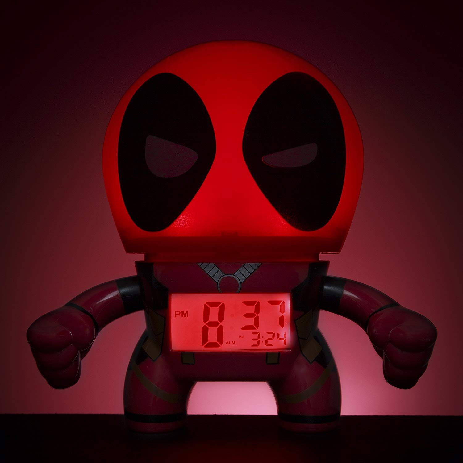 Bulb Botz Kinderwecker Nachtlicht Wecker - Deadpool mit Alarm und Snooze-Fu günstig online kaufen