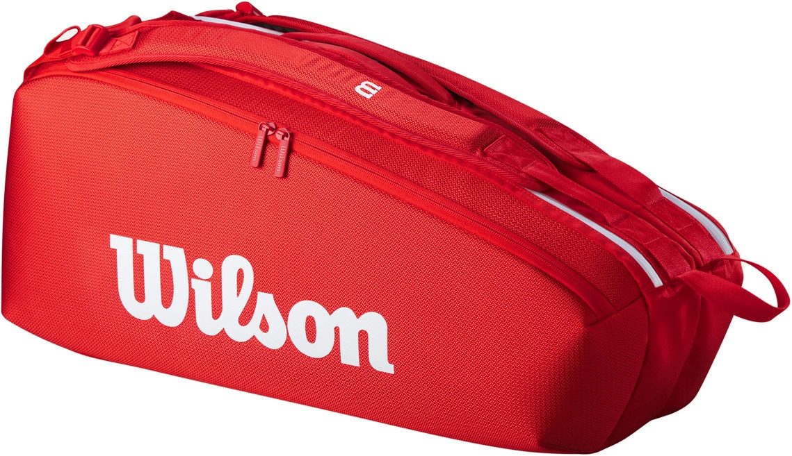 Wilson Tennistasche Wilson Super Tour Red 6er Tennistasche günstig online kaufen