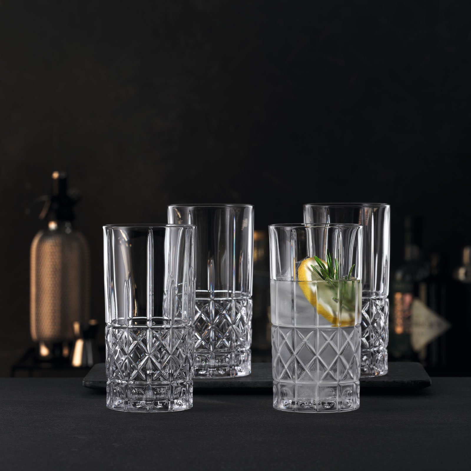 SPIEGELAU Glas Elegance, Kristallglas, Brillant und klar, Erhöhte Bruchfestigkeit