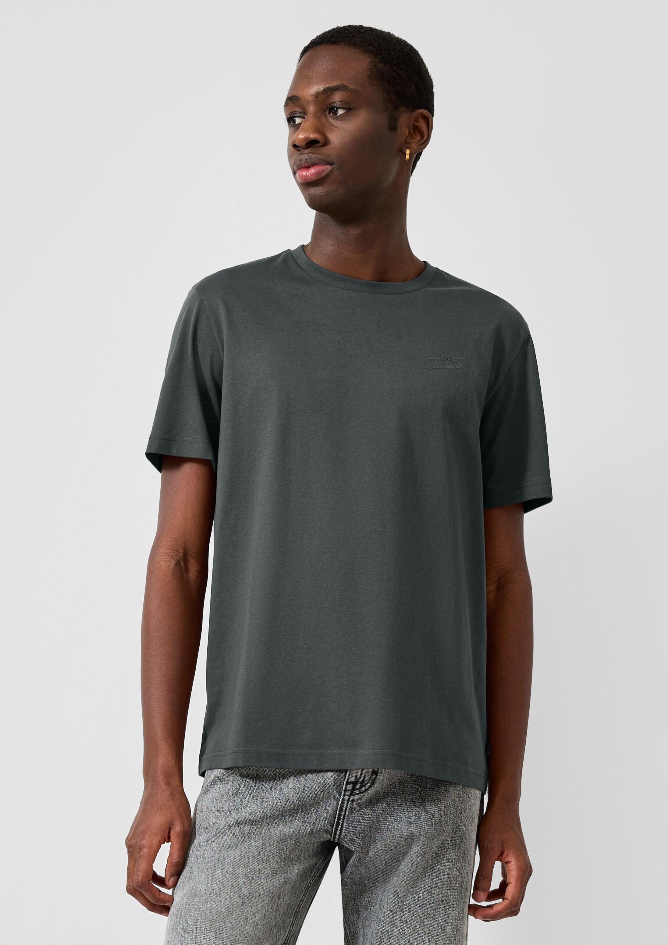 QS Kurzarmshirt T-Shirt T-Shirt mit Frontprint