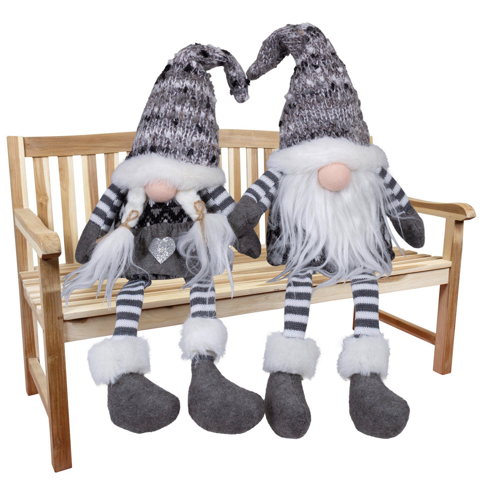 Christmas Paradise Weihnachtsfigur Wichtel 18cm (43cm) Kantenhocker Pärchen günstig online kaufen