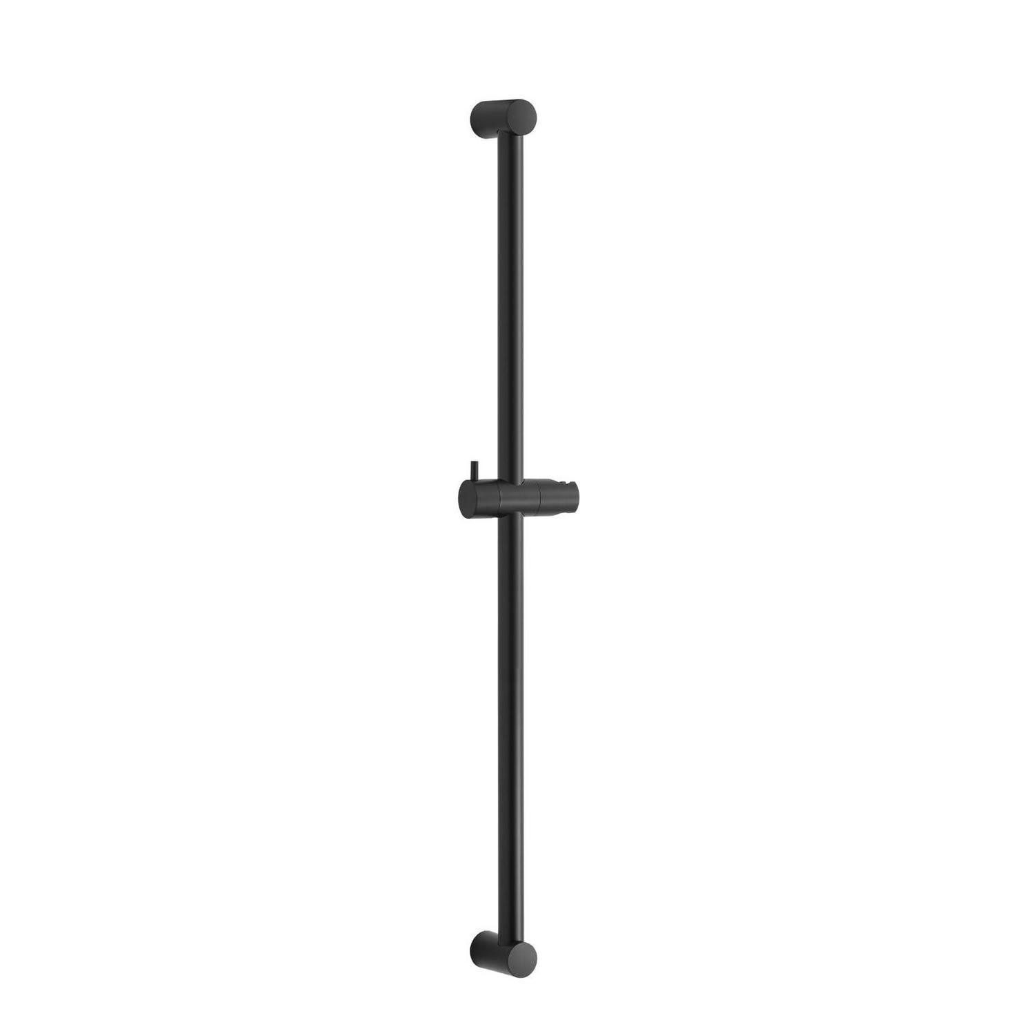 LuxusKollektion Duschstange Brausestange Wandmontage verstellbar Duschkopfhalterung 90cm Schwarz