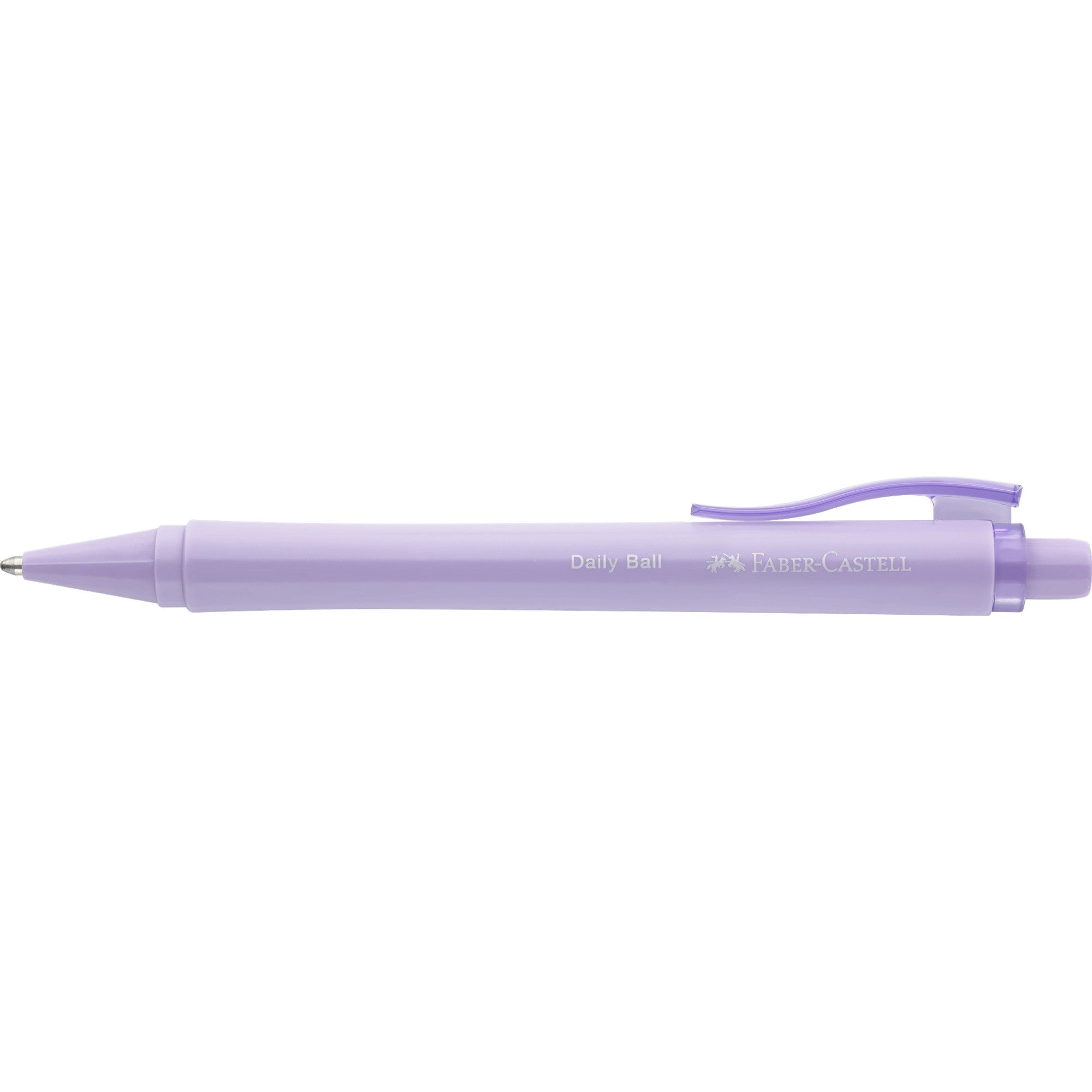 Faber-Castell Kugelschreiber Kugelschreiber Daily Ball XB 140688 schwarzeet lilac Packung mit 10 St