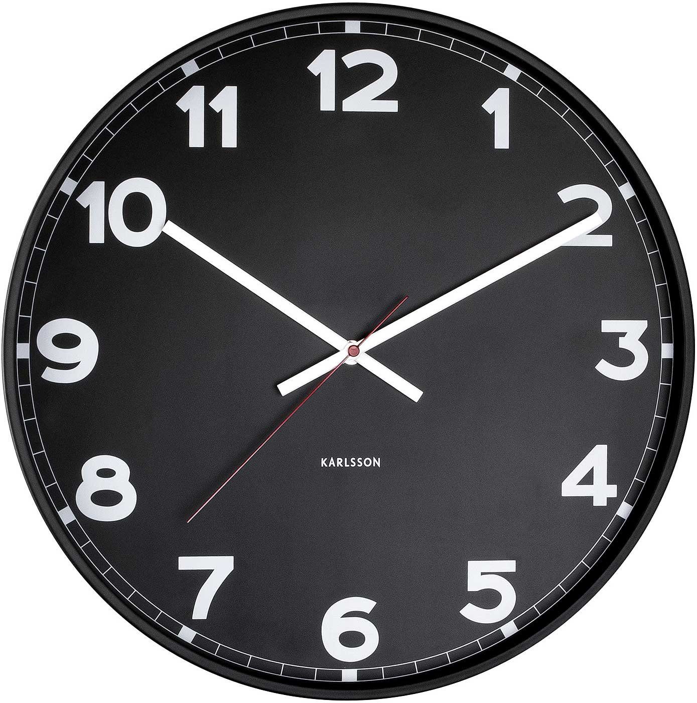 Karlsson Uhr Wanduhr New Classic Black (M)