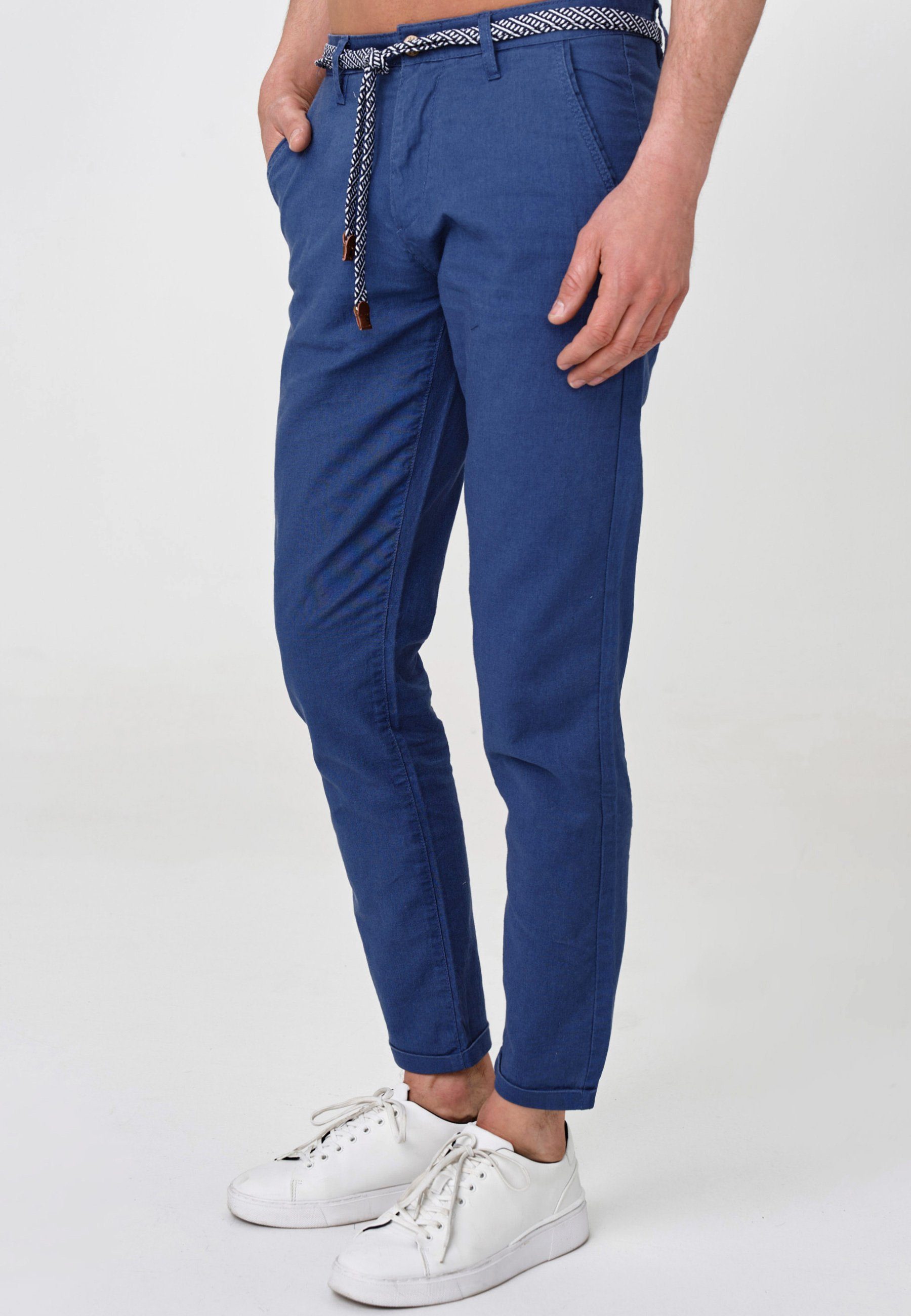 Bryne Denim Leinenhose Dk Indicode