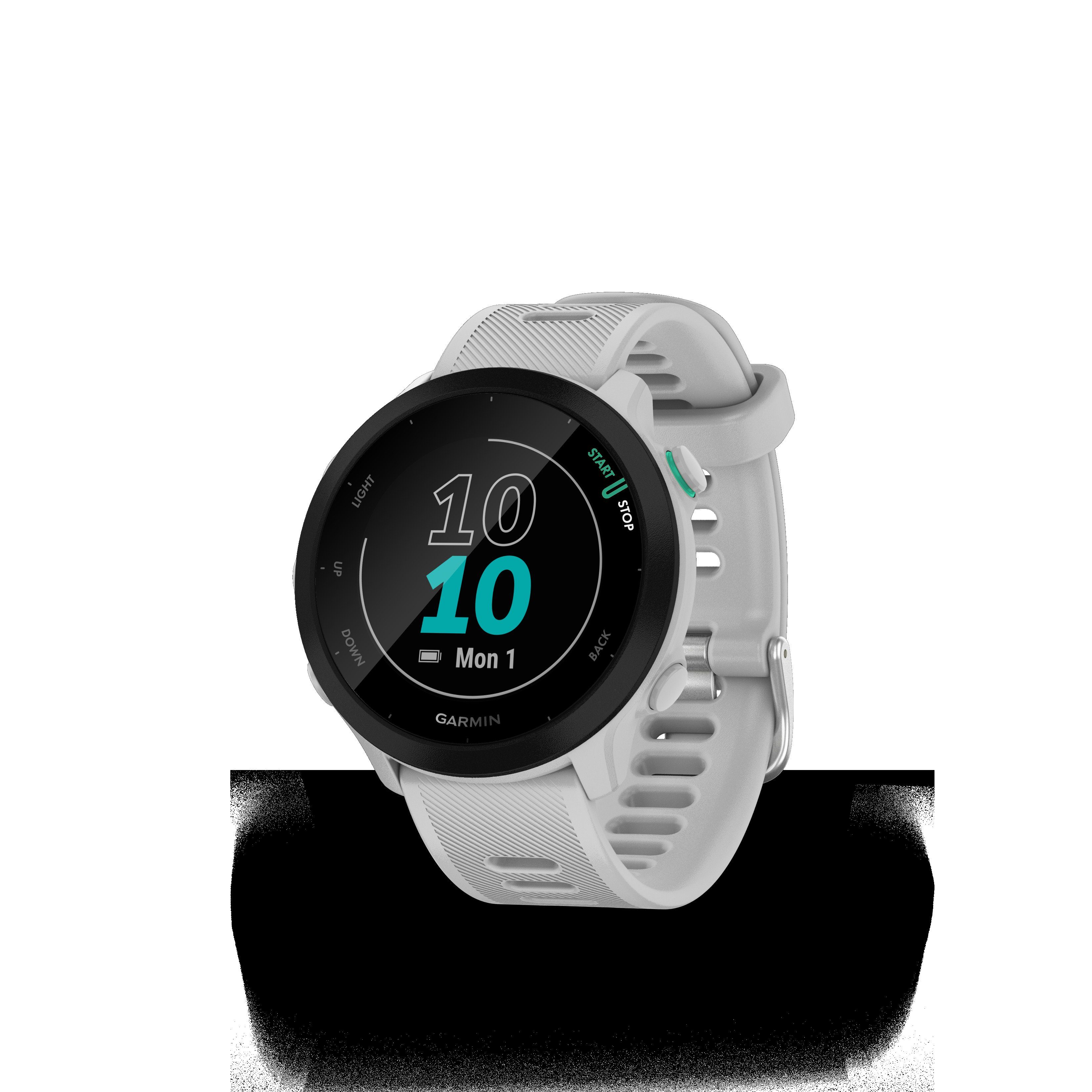 cm/1,04 (2,64 Multisport- Weiß Garmin), Garmin GPS-Laufuhr Smartwatch schwarz/weiß | FORERUNNER Zoll, 55