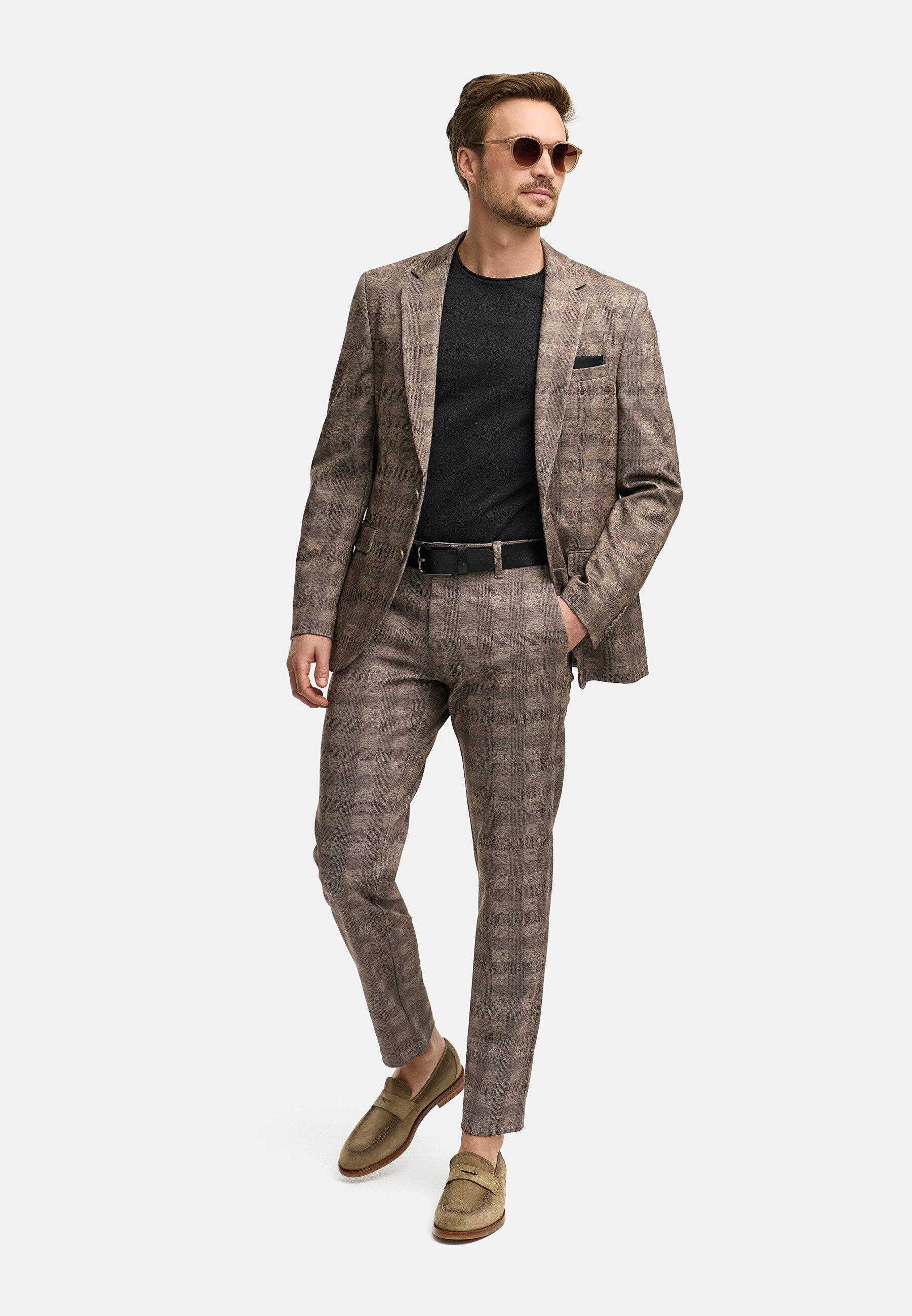 Jeff Anzug Herren JFLeo SET 2-Teiler Herrenanzug (2-tlg) 2-teiliges Set