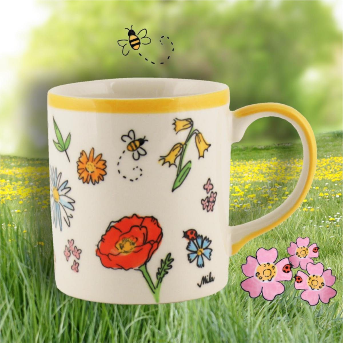 Lovely Mila Keramik Keramik-Becher Mila Becher Flowers,