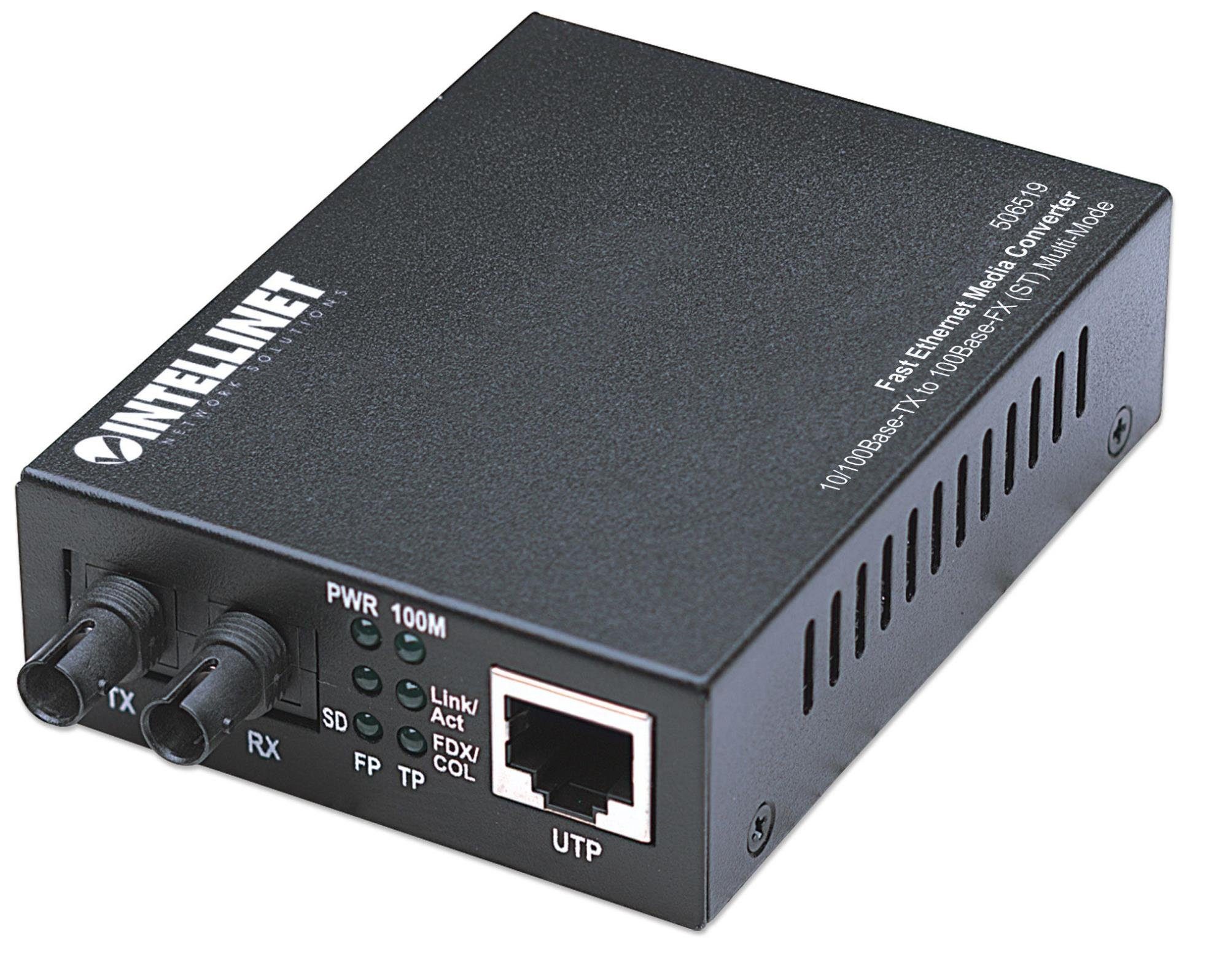 sw Intellinet Netzwerk-Switch Fast Intellinet Multimode Ethernet 2km Medienkonverter