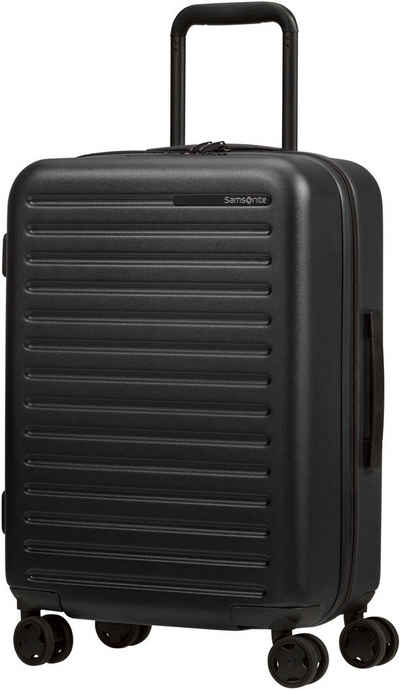 Samsonite Hartschalen-Trolley Stackd, 55 cm, 4 Rollen, mit Volumenerweiterung und USB-Schleuse; enthält recyceltes Material