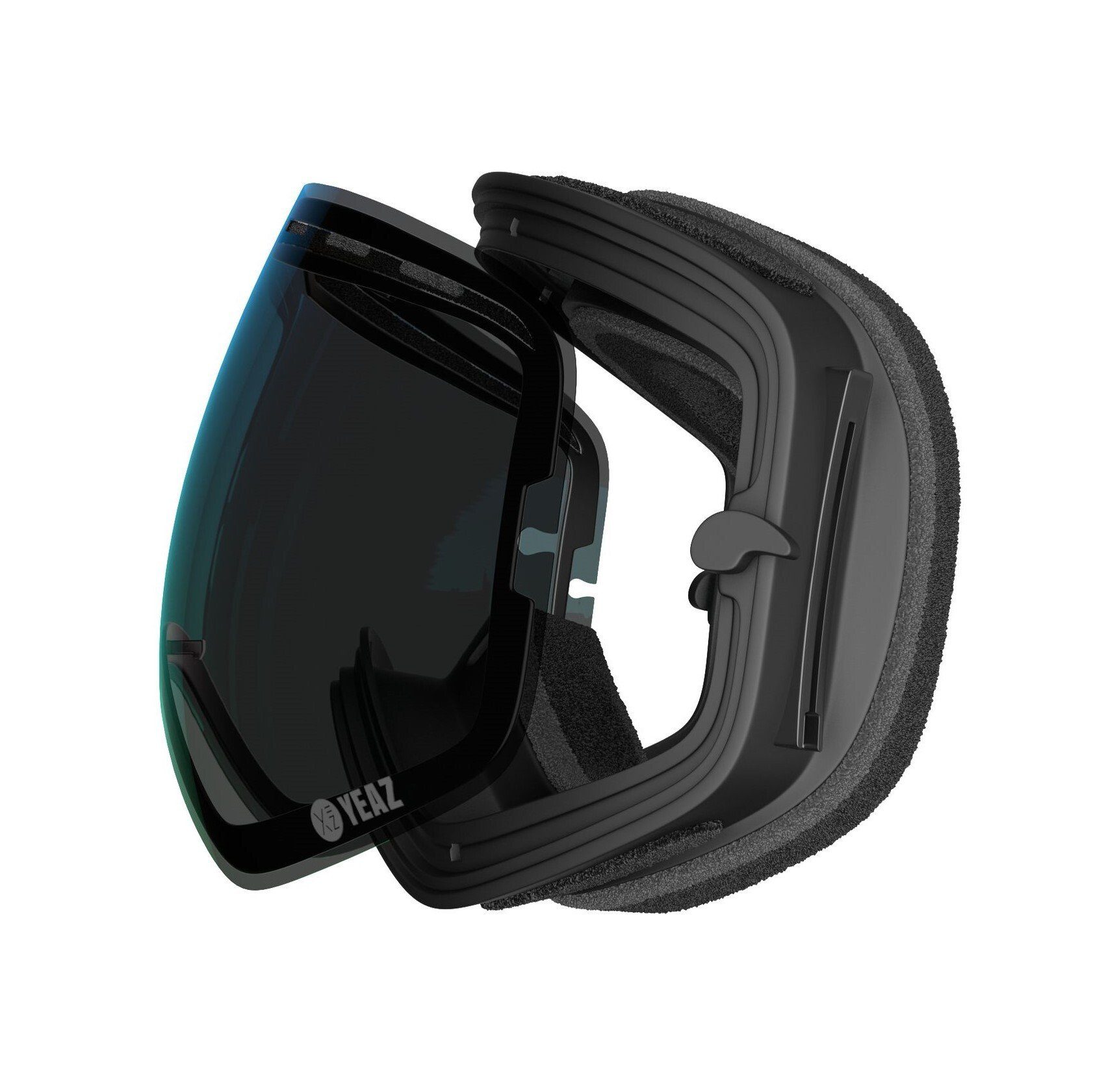 YEAZ Skibrille XTRM-SUMMIT Cloudy Wechselglas, ohne Rahmen, Ersatzglas für XTRM-SUMMIT Skibrille ohne Rahmen