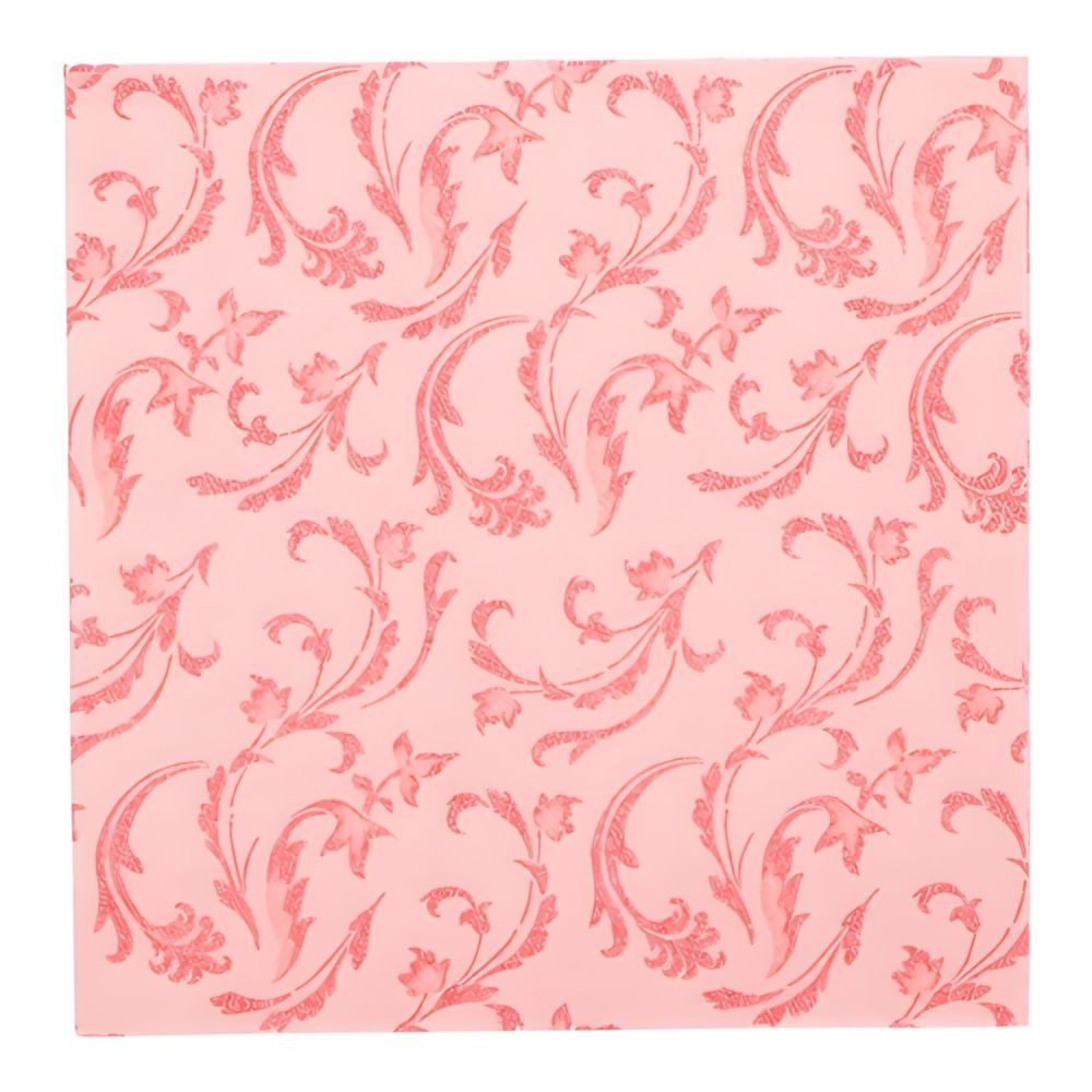 PAPSTAR Papierserviette 50 x Servietten ROYAL Collection 1/4-Falz 40 cm x 40 cm rot Damascato