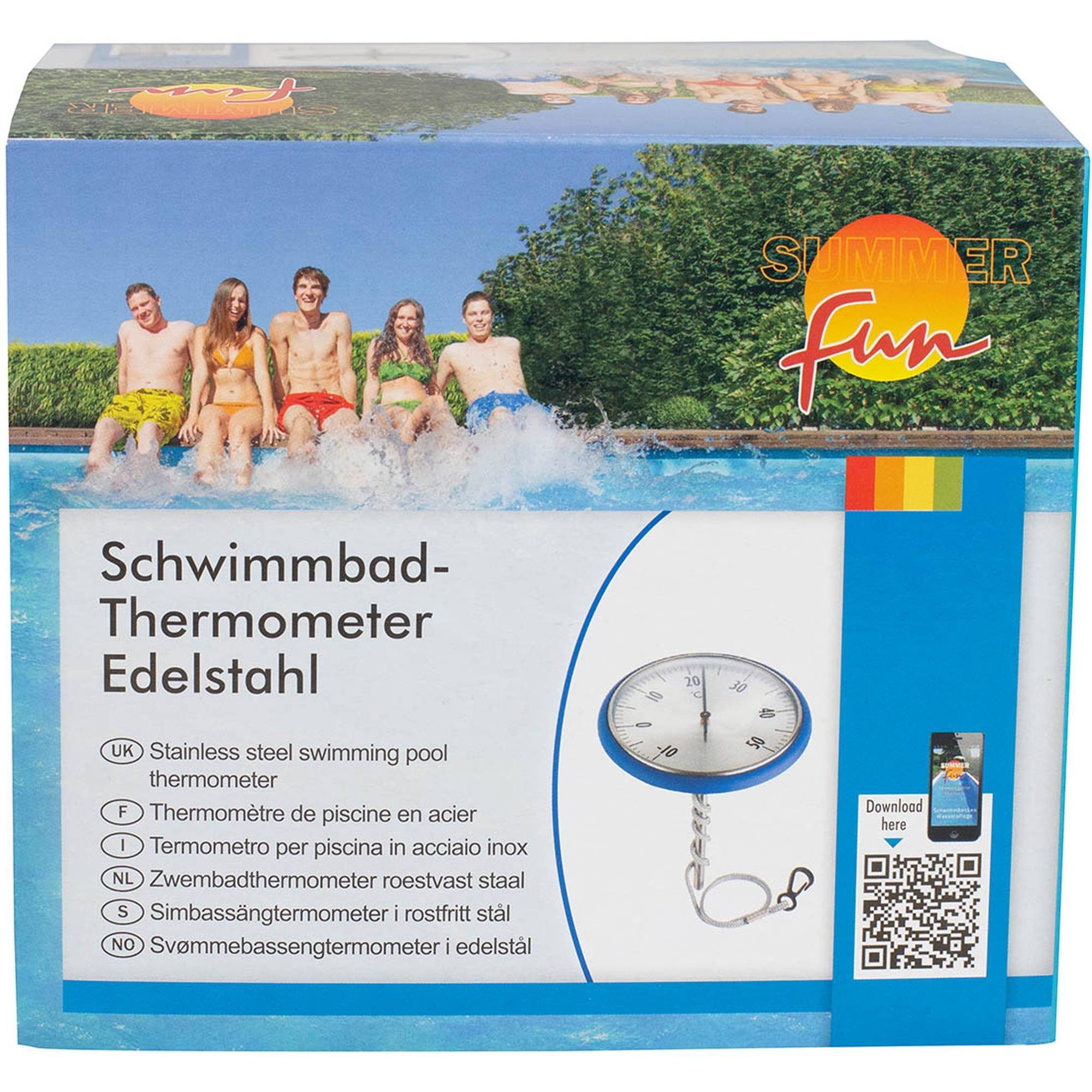 Waterman Schwimmthermometer Schwimmthermometer Edelstahl, 1-tlg.