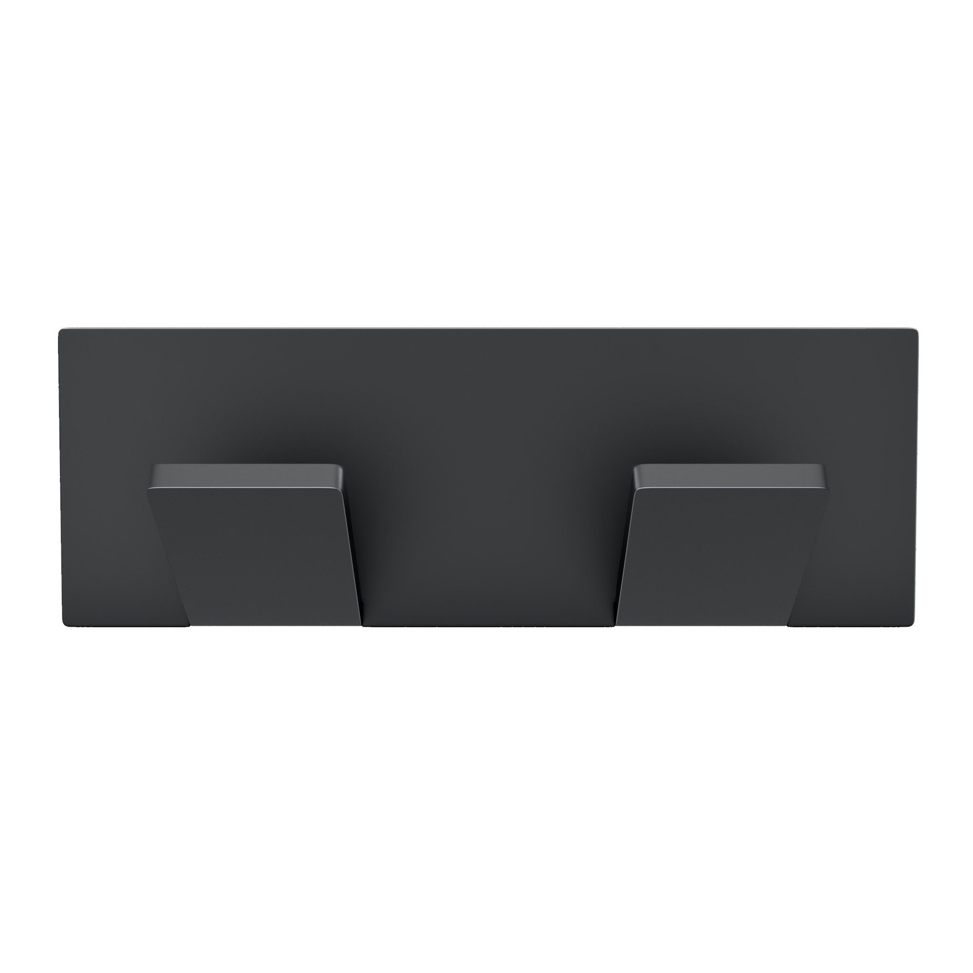 doporro Garderobenhaken Wandgarderobe Wandhaken aus Edelstahl 2 Haken 100×35×24.2mm Stalo-02, Montage ohne Bohren