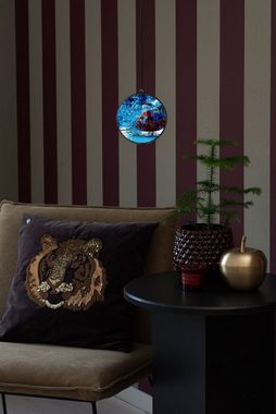 KONSTSMIDE Dekolicht, LED fest integriert, Farbwechsler, 3D Hologrammkugel mit Winterlandschaft