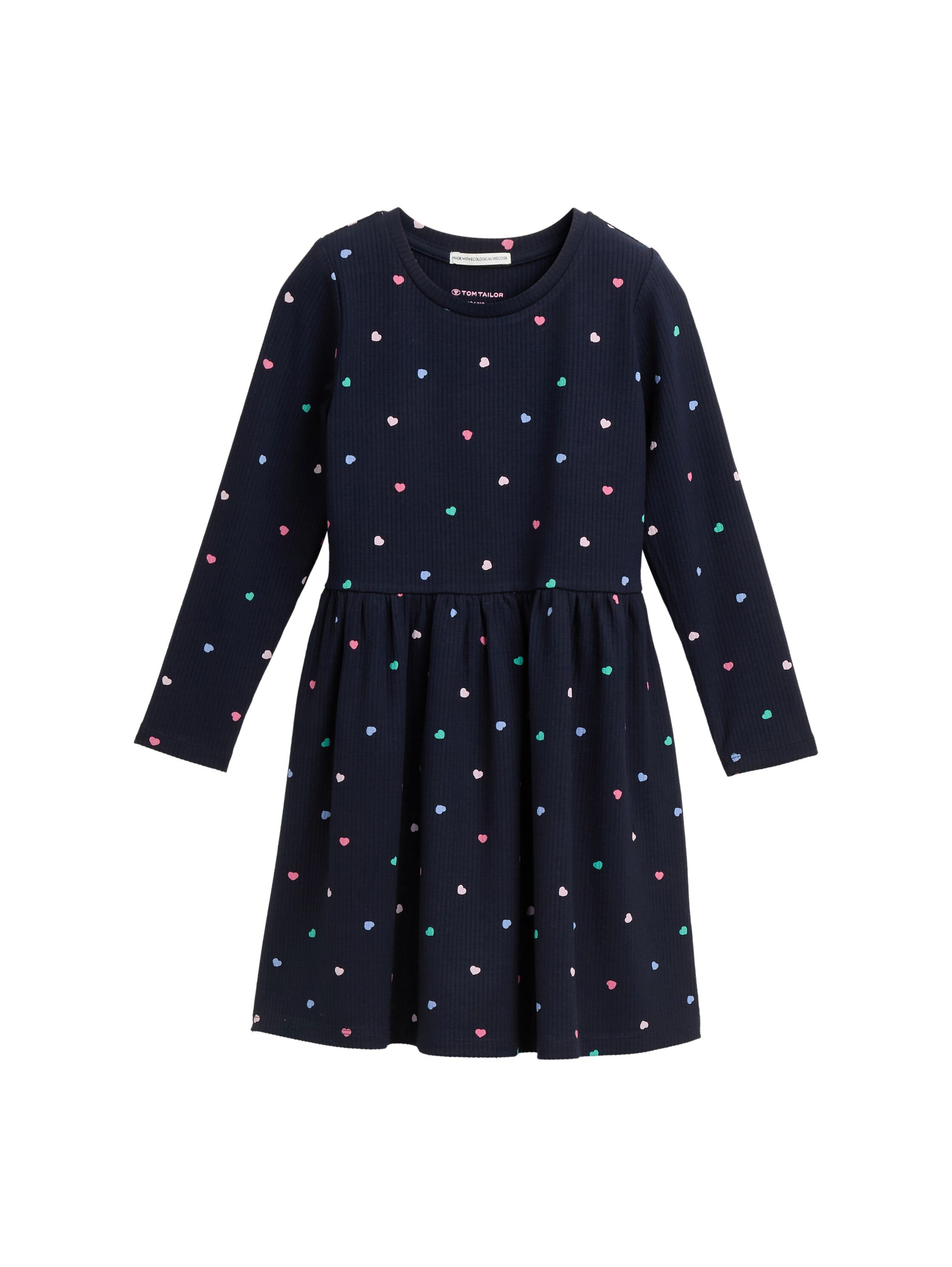 TOM TAILOR Skaterkleid mit Herzchen-Allover-Muster günstig online kaufen
