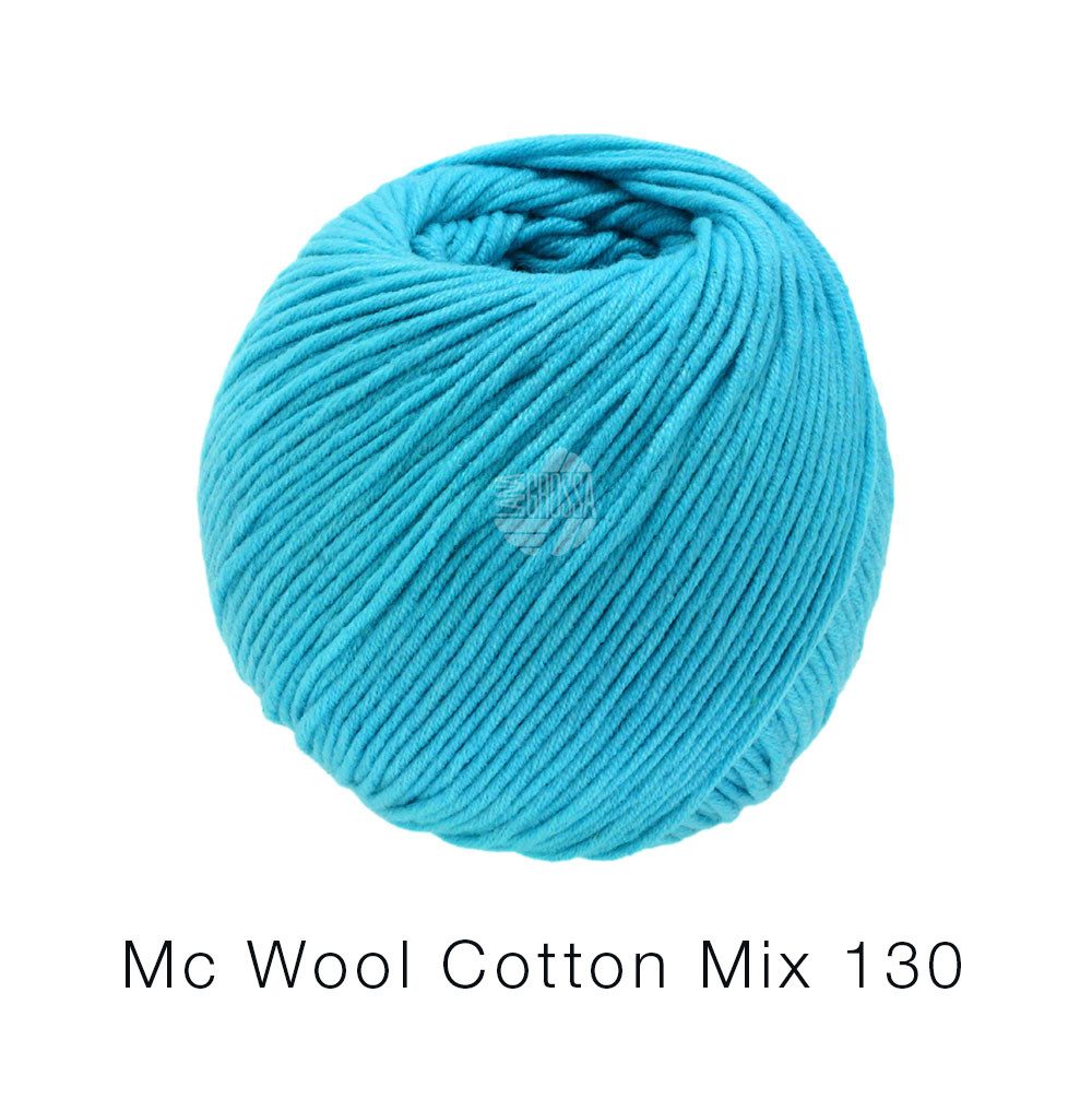 LANA GROSSA Mc Wool Cotton Mix 130 0171 türkis Häkelwolle, 130 m