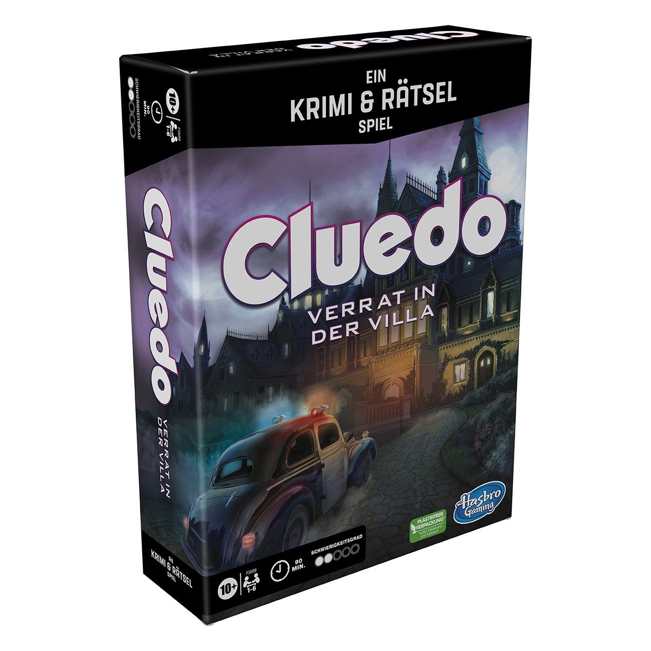 Hasbro Spiel Cluedo Verrat in der Villa, Krimi- & Rätselspiel, erweiterbares Spielbrett, 1 bis 6 Spieler