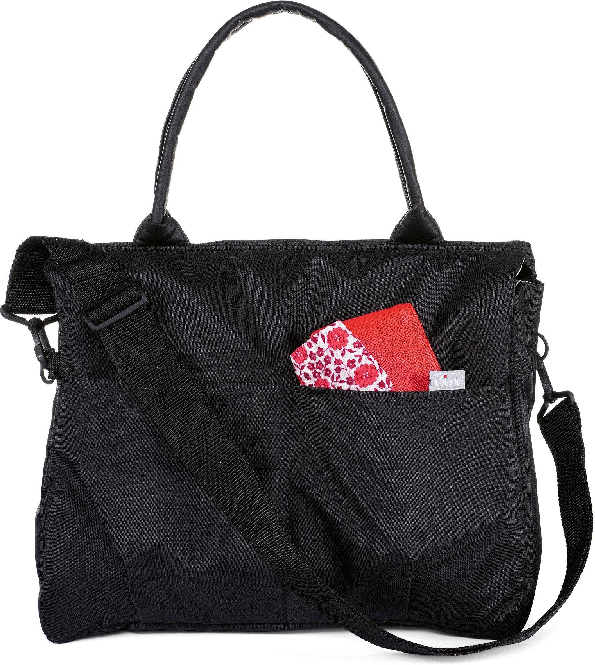 Black, und Chicco Rucksackfunktion mit Wickeltasche Wickelunterlage Pure Organizer Bag,