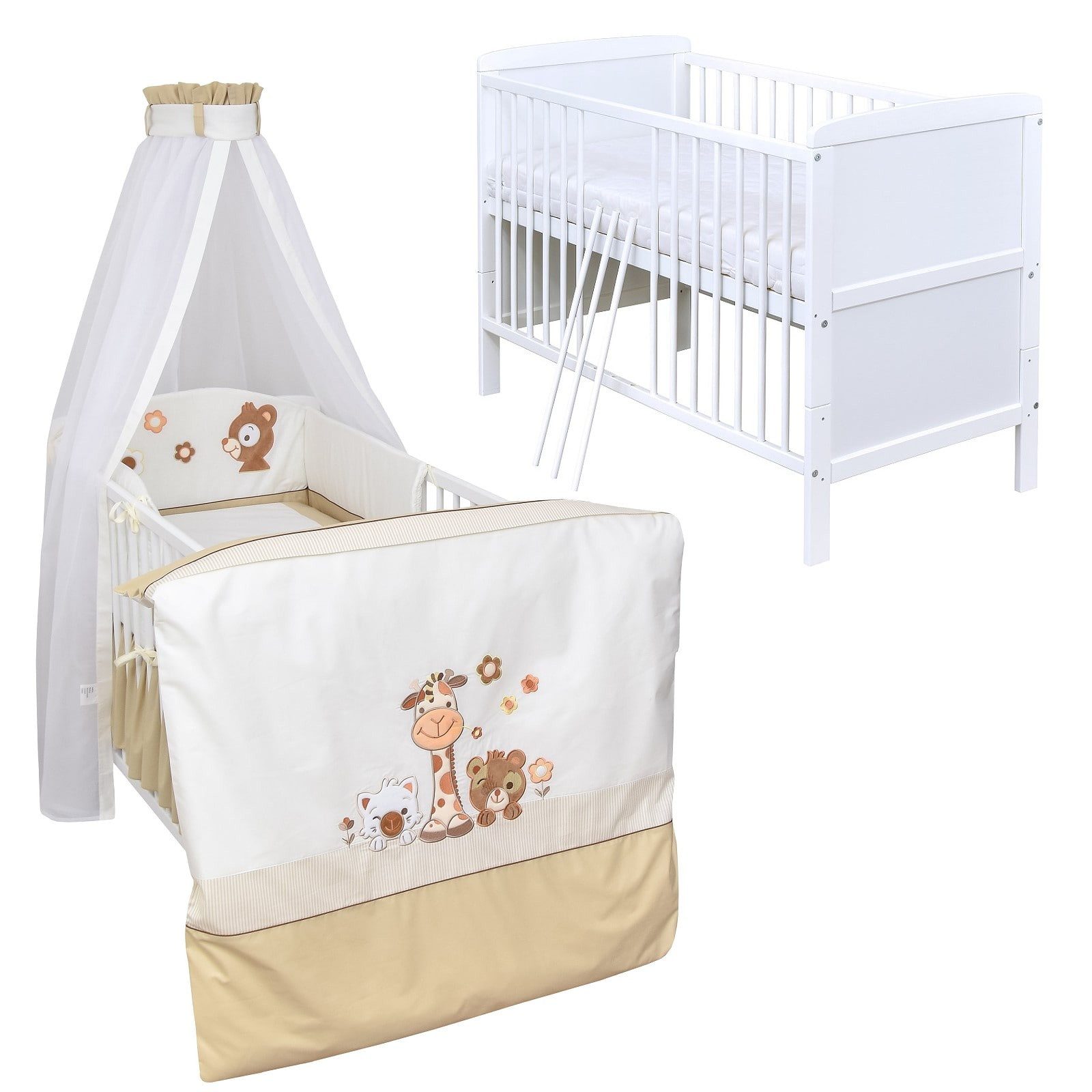 Baby-Delux Komplettbett Babybett Natalie Komplettset Beißschienen, günstig online kaufen