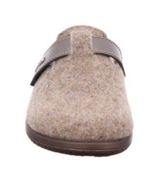 Rohde Bari Pantoffel Hausschuh, Clog mit Klettverschluss-Riemchen
