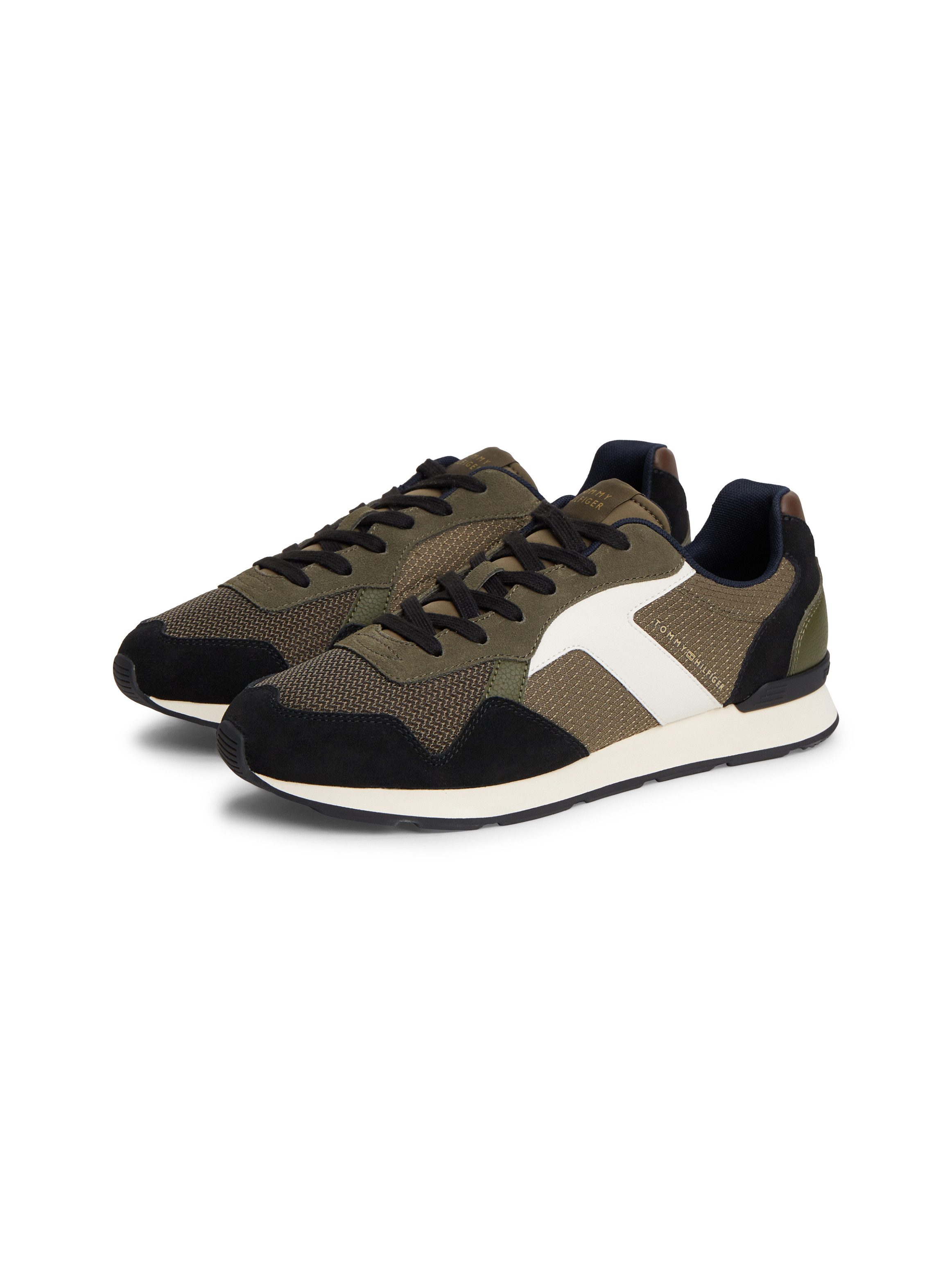Tommy Hilfiger T HILFIGER CORE MIX RUNNER Sneaker Schnürschuh, Halbschuh, Freizeitschuh mit Kontrastbesätzen
