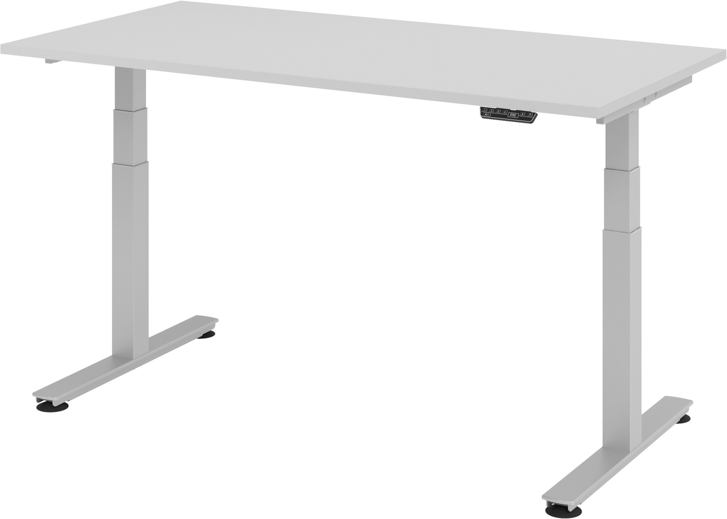 XDSM, elektrisch Dekor: x bümö 160 - cm 80 Rechteck: Schreibtisch Grau Schreibtisch