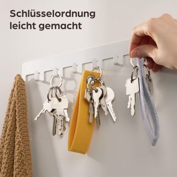 Praknu Schlüsselanhänger Set 100 Schlüsselringe Flach 25mm (Set, 100-tlg), Stahl Gehärtet - Vernickelt - für Schlüsselanhänger